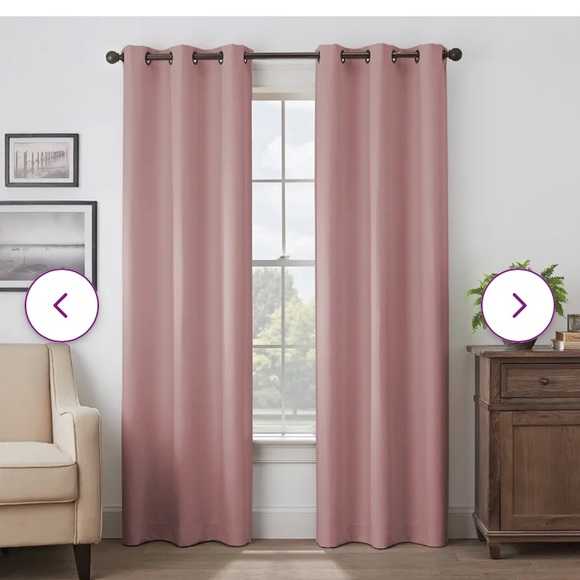 Blackout Curtains Pink - Picture 1 of 7